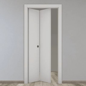 Porta pieghevole a libro simmetrica Word grigio L 70 x H 210 cm sinistra