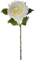 Set 3 Peonia Artificiale Altezza 57 cm Bianco