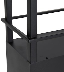 Lampada a sospensione intelligente nera con mensola incl. 4 GU10 Wi-Fi - Cage Rack