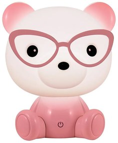 Lampada LED notturna per bambini dimmerabile LED/2,5W orso rosa