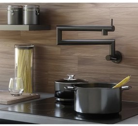 KFA Armatura 6623-030-81 - Miscelatore da cucina con snodo DUERO POT FILLER, nero opaco