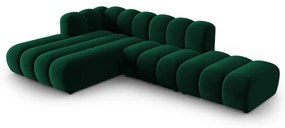 Divano angolare verde scuro ad angolo sinistro Lupine - Micadoni Home