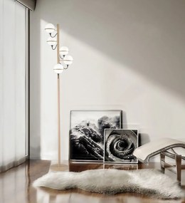 Metal Lux Giro 5-light floor lamp Trasparente