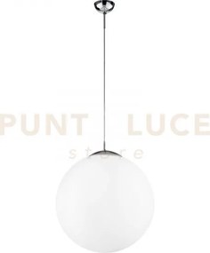 Lampadario a sospensione sfera city bianca 1 luce attacco e27 45x45...