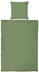 Set singolo con copripiumino e federa grigio-beige in cotone sateen 140x200 cm Mini - Mette Ditmer Denmark