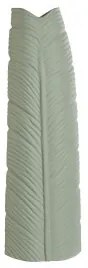 Vaso Home ESPRIT Verde Gres Tropicale Foglia della pianta 33 x 10 x 70 cm