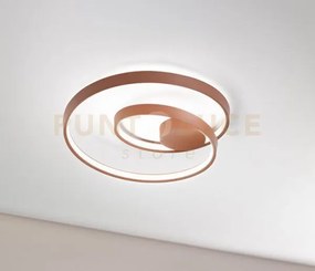Plafoniera in metallo cannella opaco ritmo led 55w cct 3000k 4000k ...
