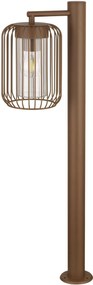 Paletto da Giardino Corten a Lanterna 80cm Base E27 IP54 - Serie NEXUS Colore Corten