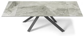 Tavolo allungabile 240 cm piano grčs porcellanato NESTORE Grigio