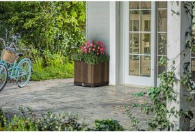 Vaso per fiori in plastica con sistema di auto-irrigazione Deco Square – Keter