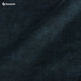 Letto matrimoniale imbottito blu scuro con contenitore con griglia 160x200 cm Jade - Bobochic Paris