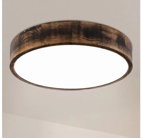 Brilagi - Plafoniera LED CARVALHO SMOKEY LED/36W/230V, finitura in rovere, diam. 47,5 cm