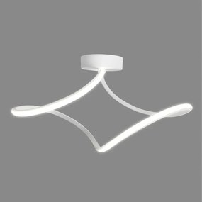 Plafoniera LED moderno Dana, bianco35 cm, luce con 3 temperature di colore, 5000 lumen