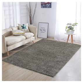 Tappeto Shaggy A Pelo Lungo Antiscivolo Moderno Per Salotto Camera Soggiorno In Diversi Colori E Misure, Colore Intenso e Brillante, 300 x 400 cm, Grigio