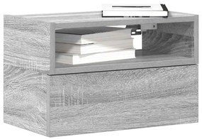 Comodini A Muro 2 Pz Grigio Sonoma 45x26x28,5 Cm /