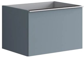 Mobile da bagno sotto lavabo L 60 x H 40 x P 45.5 cm indaco laccato, 2 cassetti Pixel plain
