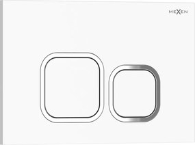 Mexen Tex 03 pulsante di scarico, bianco lucido - 6103-01