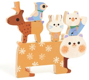 Nel bosco con gli animali - puzzle a incastro + piramide