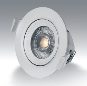 Vivida faretto tondo bianco orientabile  7w 480lm (ULTIMI CINQUE DISPONIBILI)