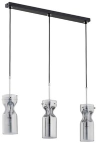 Lampadario su corda KAPRIS 3xE14/40W/230V argento
