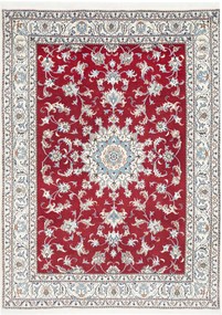 Nain Tappeto 230x160 Rosso (Iran) Annodato A Mano