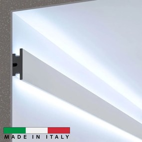 Cornice Pitturabile per Illuminazione Bidirezionale per Strisce LED da 1,15m Selezionare la lunghezza 1,15 Metri