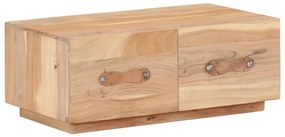Tavolino Da Salotto 90x50x35 Cm İn Legno Massello Di Recupero /
