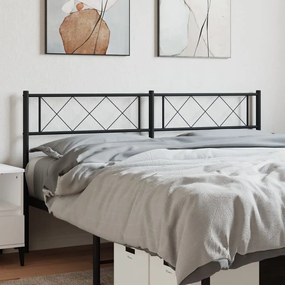 Testiera İn Metallo Nero 140 Cm /