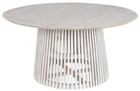 Tavolo da Pranzo Home ESPRIT Bianco legno di mindi 150 x 150 x 75 cm