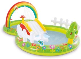 Parco Acquatico Gonfiabile Piscina con Scivolo per Bambini Intex da Giardino