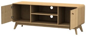 Tavolo TV in rovere colore naturale 140x53 cm Cassie - Støraa