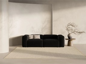 Divano nero 264 cm Bergamo – Cosmopolitan Design