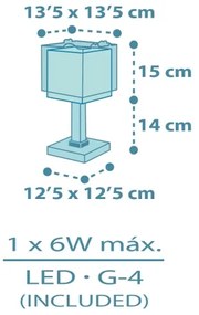 Dalber 63451 - Lampada da comodino LED per bambini BABY DINOS 1xG4/4W/230V multicolore