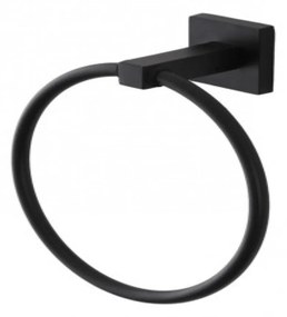 Portasalviette a Parete Diam.15 Cm Feridras "BlackRock" Nero Opaco