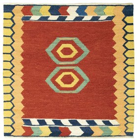 Kilim Tappeto persiano 100x100 (Iran) Tessuto A Mano