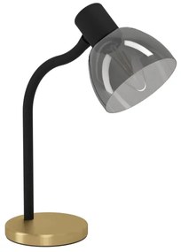 Eglo 901062 - Lampada da tavolo MACERE 1xE14/25W/230V oro/nero