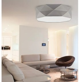 Plafoniera KANTOOR 4xE27/60W/230V grigio
