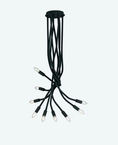 Lampadario Plafoniera Lover Eclettico Colore Nero 40W Mis 120 x 150 cm