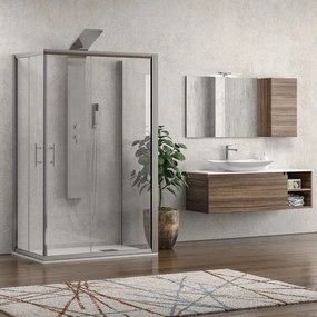 Box doccia tre lati 70x110x70 doppio scorrevole altezza 190 KF1000 - KAMALU