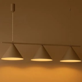 Lampadario a sospensione su cavo CAPITAL 3xGX53/15W/230V taupe