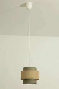 Brilagi - Lampadario sospeso con cavo RESNA 1xE27/60W/230V Ø 20 cm marrone/beige