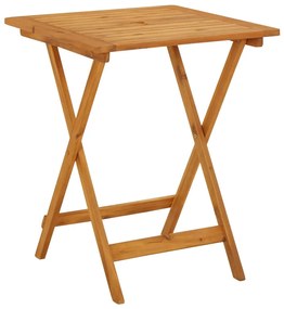 Set da bistrot 3 pz motivo foglie in tessuto e legno massello