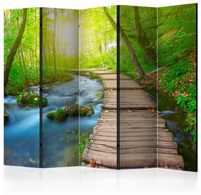 Paravento design Green forest II [Room Dividers]
