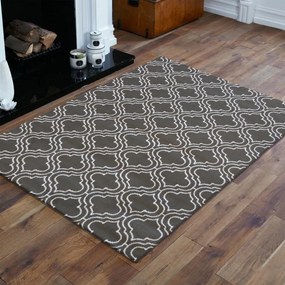 Tappeto stile scandinavo grigio con motivo bianco Larghezza: 200 cm | Lunghezza: 290 cm