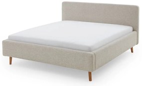 Letto matrimoniale imbottito beige rete non inclusa 180x200 cm Mattis – Meise Möbel