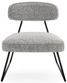 Poltrona bianca e nera Elon – Marckeric