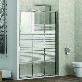 Porta doccia 115cm vetro serigrafato altezza 180cm KP3000 - KAMALU