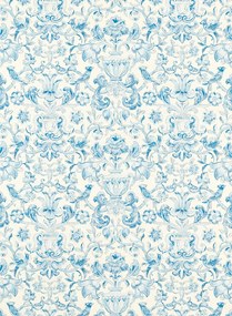 Zoffany Carta da parati Pompadour Print - Indigo