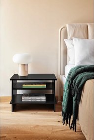 Comodino nero con ripiani Inari – Teulat