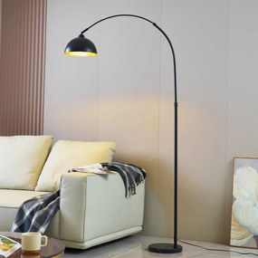 Lampada da terra Tonka Lindby, Nero, Soggiorno / Sala da pranzo, Metallo, Moderno, Lampada da terra